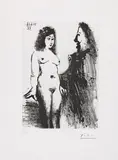Pablo Picasso, Jeune prostituée et "mousquetaire", 1968, Etching and aquatint