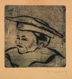 Max Pechstein, Dirne mit Matrosenmütze, 1909, Drypoint