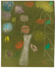 Sommerstrauß by Ida Kerkovius, 1969, Pastel, sold Dec 2016