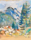 Oskar Moll, Berglandschaft I