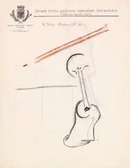 Otto Gutfreund, 3 Blätter: Kubistische Kompositionen, 1920, Drawing