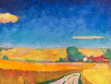 Jean Lehmann, Landschaft bei Dachau, 1930, Oil on canvas