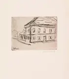Karl Schmidt-Rottluff, Straßenecke, 1907, Etching