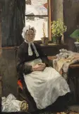 Fritz von Uhde, Die alte Näherin