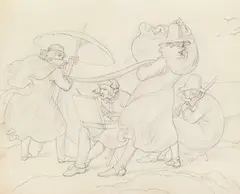 Friedrich Preller d. Ä., 13 Bll.: Reise nach Norwegen, 1840, Pencil drawing
