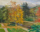 Wilhelm Trübner, Blick auf die Lichtenthaler Allee in Baden-Baden