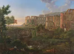 Christian Philipp Köster, Ansicht des Heidelberger Schlosses, Um 1830, Oil on canvas