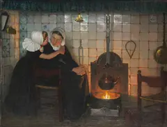 Paul Hoecker, Ein Wunsch, Ca. 1880, Oil on canvas