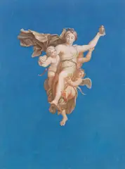 Erwin Speckter, Zugeschrieben - Psyche wird auf den Olymp getragen, Ca. 1830-1834, Gouache