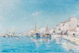 Henry Malfroy, Der südfranzösische Fischerhafen von Martigues, Ca. 1920/30, Oil on canvas