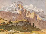Edward Harrison Compton, Jungfrau von der Wengernalp gesehen