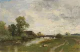 Philipp Röth, An der Amper, Um 1910, Oil on paper