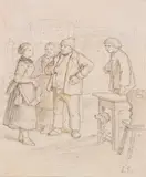 Ludwig Richter, Wie des Försters Eltern Brautleute wurden