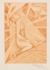 Vision by Heinrich Vogeler, 1915/16, Etching, sold Nov 2016