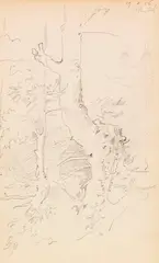 Baumstudie by Carl Spitzweg, 1856, Pencil drawing, sold Nov 2016