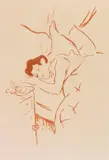 Ta bouche by Henri de Toulouse-Lautrec, 1893, Farblithographie in Rotbraun, sold Nov 2016