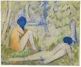 Otto Mueller, Zwei Mädchen auf der Waldwiese/Zwei Akte auf Waldwiese/Im Gras