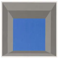 Josef Albers, Study for Homage to the Square: "Framed Sky" C, 1970, Oil on fibreboard