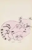 Andy Warhol, 25 Cats name[d] Sam and one Blue Pussy, 1954, Offset lithograph