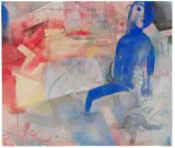 Blaue Figur by Heinrich Campendonk, Wohl 1918/1919, Watercolor, sold Jun 2016