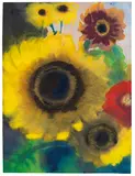 Sonnenblumen by Emil Nolde, Um 1930, Watercolor, sold Jun 2016