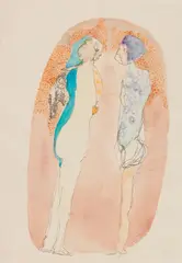 Gerhard Altenbourg, Wackel mit den Beinchen, 1973, Pen and India ink drawing