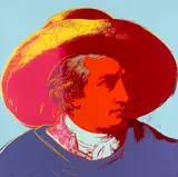 Andy Warhol, Goethe, 1982, Farbserigrafie auf Lenox-Museumskarton
