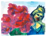 Emil Nolde, Madonna mit roten Blumen