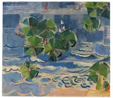 Oskar Moll, See mit Kiefernast (Ostsee), 1938, Oil on canvas