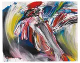 Walter Stöhrer, Figuren, 1985, Mixed media on canvas