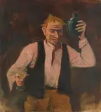 Karl Hofer, Der Trinker, 1943, Oil on canvas
