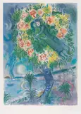 Marc Chagall, Couple et Poisson, 1967, Lithograph in colors