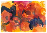 Ohne Titel by Ernst Wilhelm Nay, 1958, Aquarell auf genarbtem Papier, sold Jun 2016