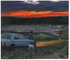 Aris Kalaizis, Der Tag der großen Hoffnung, 2007, Oil on canvas