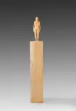 Stehender Frauenakt by Stephan Balkenhol, 2003, Wooden sculpture, sold Jun 2016