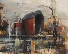 Daniel Pitín, Red House, 2011, Mixed media