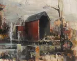 Daniel Pitín, Red House, 2011, Mixed media