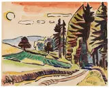 Waldweg by Karl Schmidt-Rottluff, 1949, Watercolor, sold Jun 2016