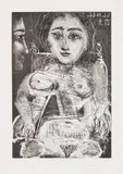 Pablo Picasso, Portrait de Jacqueline au Fauteuil, 1966, Etching and aquatint