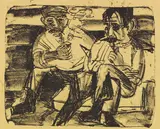 Zwei Bauern by Ernst Ludwig Kirchner, 1922, Lithograph, sold Jun 2016