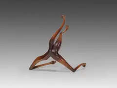 Markus Schinwald, Untitled (Legs #33), 2012, Wooden sculpture