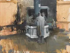 Ohne Titel by Daniel Pitín, 2009, Oil, sold Jun 2016