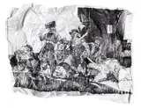 Javier Arce, Goya / Chapmann Brothers, 2010, Felt-tip pen drawing