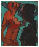 Markus Lüpertz, Melonen Mathematik IXX, 1984/85, Oil