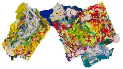 Untitled by Sam Francis, 1989, Collage, sold Jun 2016