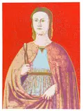 Andy Warhol, Saint Appollonia, 1984, Silkscreen in colors