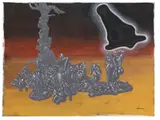 Jörg Immendorff, Ohne Titel, 2002, Oil on canvas