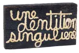 Ben Vautier, Une dentition singulière, 1958, Oil