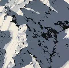 Schweizer Alpen I by Gerhard Richter, 1969, 5 Farbserigraphien, jeweils auf festem glatten Papier, sold Jun 2016
