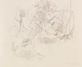 Willem de Kooning, Orgy/ Erotic Drawing, Ca. 1972, Pencil drawing